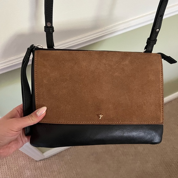 Zara Leather & Suede Crossbody Bag - Picture 3 of 12